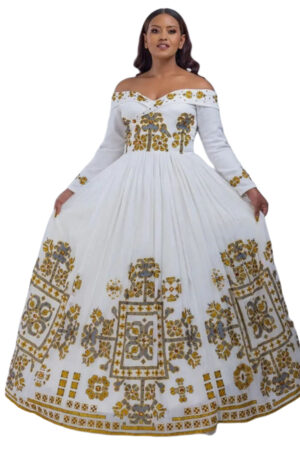 Habesha Kemis Off-shoulder