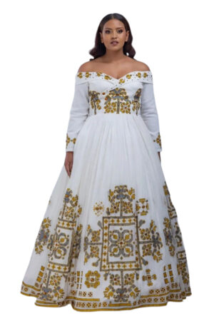 Habesha Kemis Off-shoulder