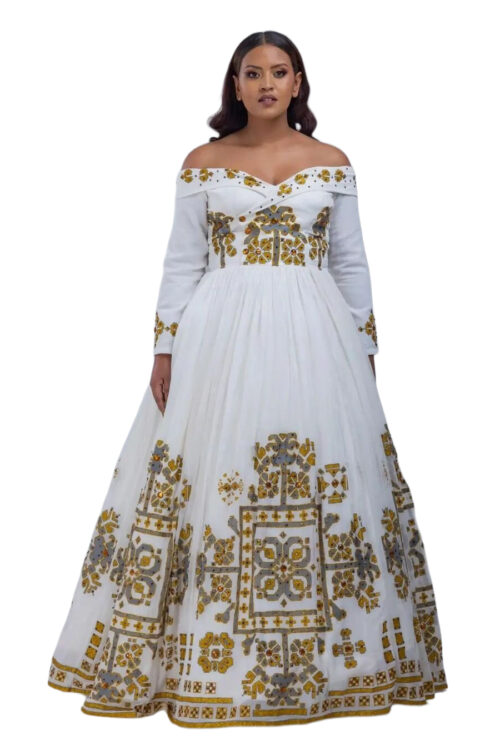 Habesha Kemis Off-shoulder