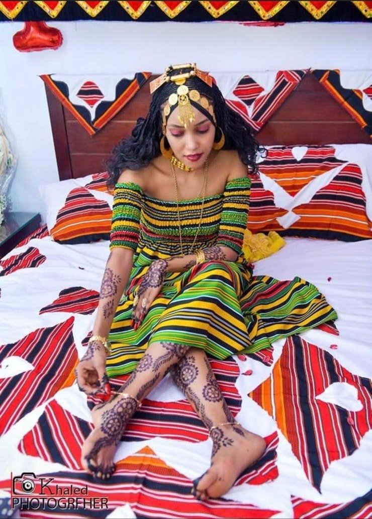 Chiffon Habesha Dress – Multicolour Striped – Azmarino Fashion Boutique
