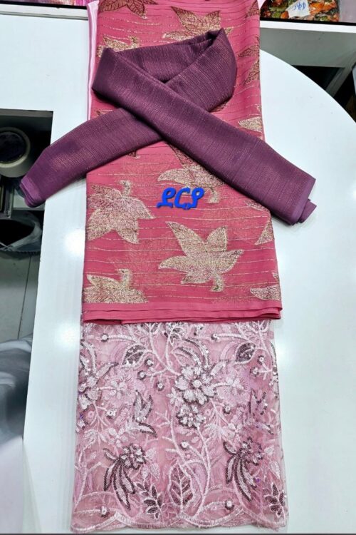 Deria Dress – Burgundy & Pink – Azmarino Fashion Boutique