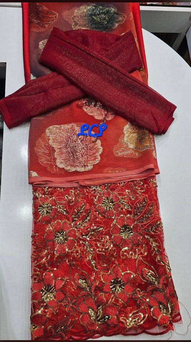 Deria Dress – Red with Gold Pattern – Azmarino Fashion Boutique
