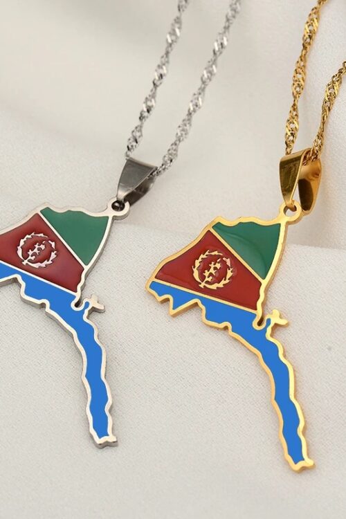 Eritrea Map Flag Pendant Necklace – Azmarino Fashion Boutique