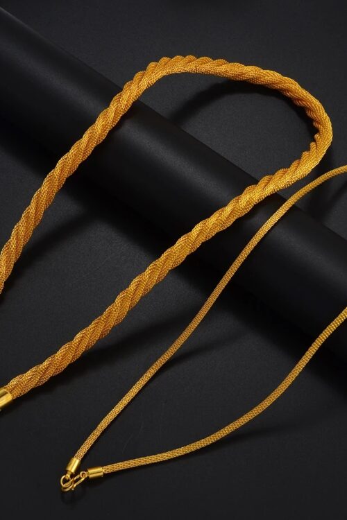 Gold-Tone Chain Necklace – Azmarino Fashion Boutique