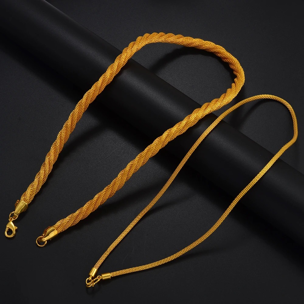 Gold-Tone Chain Necklace – Azmarino Fashion Boutique