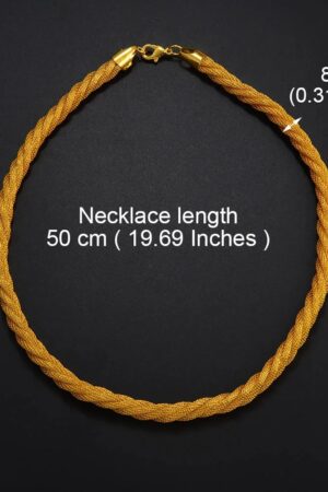 Gold-Tone Chain Necklace – Azmarino Fashion Boutique – view 3