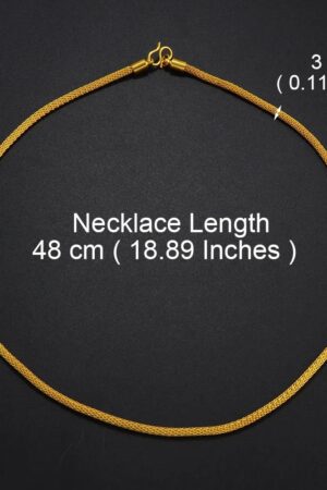 Gold-Tone Chain Necklace – Azmarino Fashion Boutique – view 4