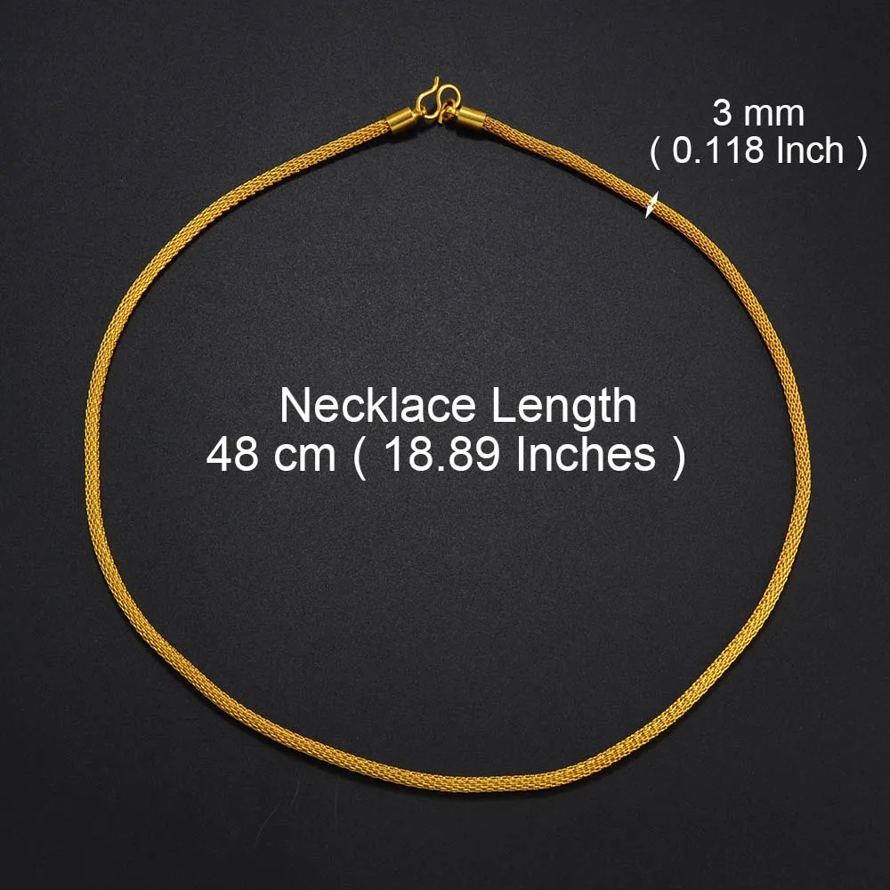 Gold-Tone Chain Necklace – Azmarino Fashion Boutique – view 4