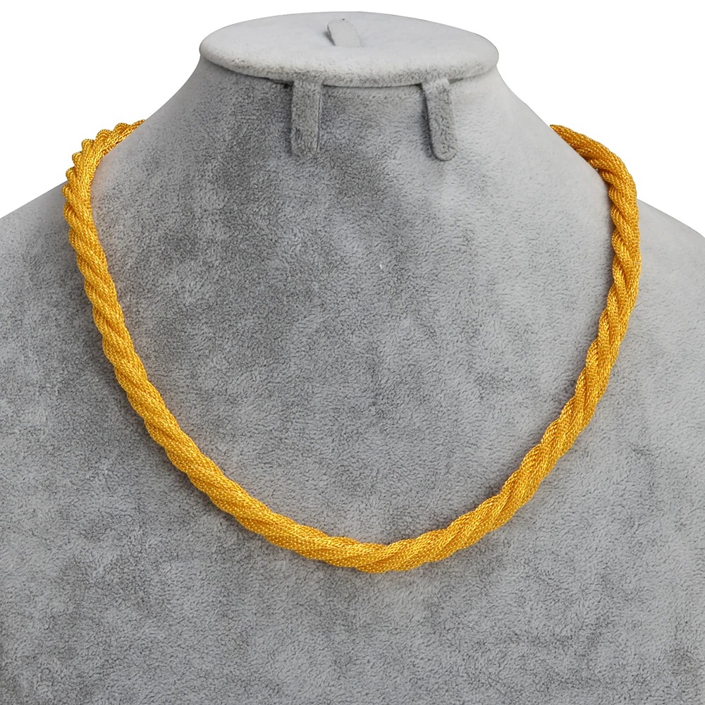 Gold-Tone Chain Necklace – Azmarino Fashion Boutique – view 6