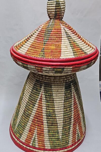 Large Mesob Woven Basket Table