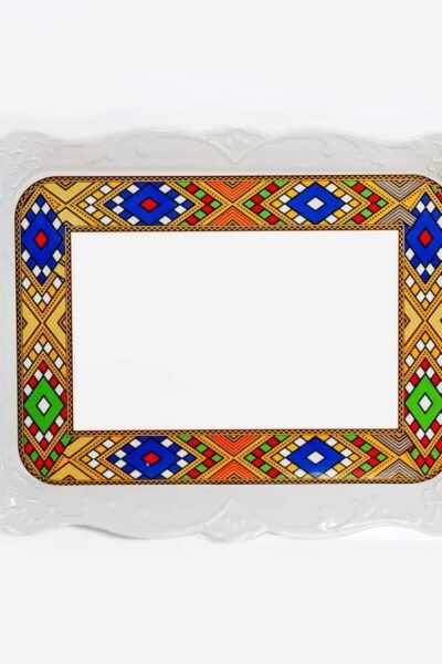 Tibeb Pattern Coffee Serving Tray