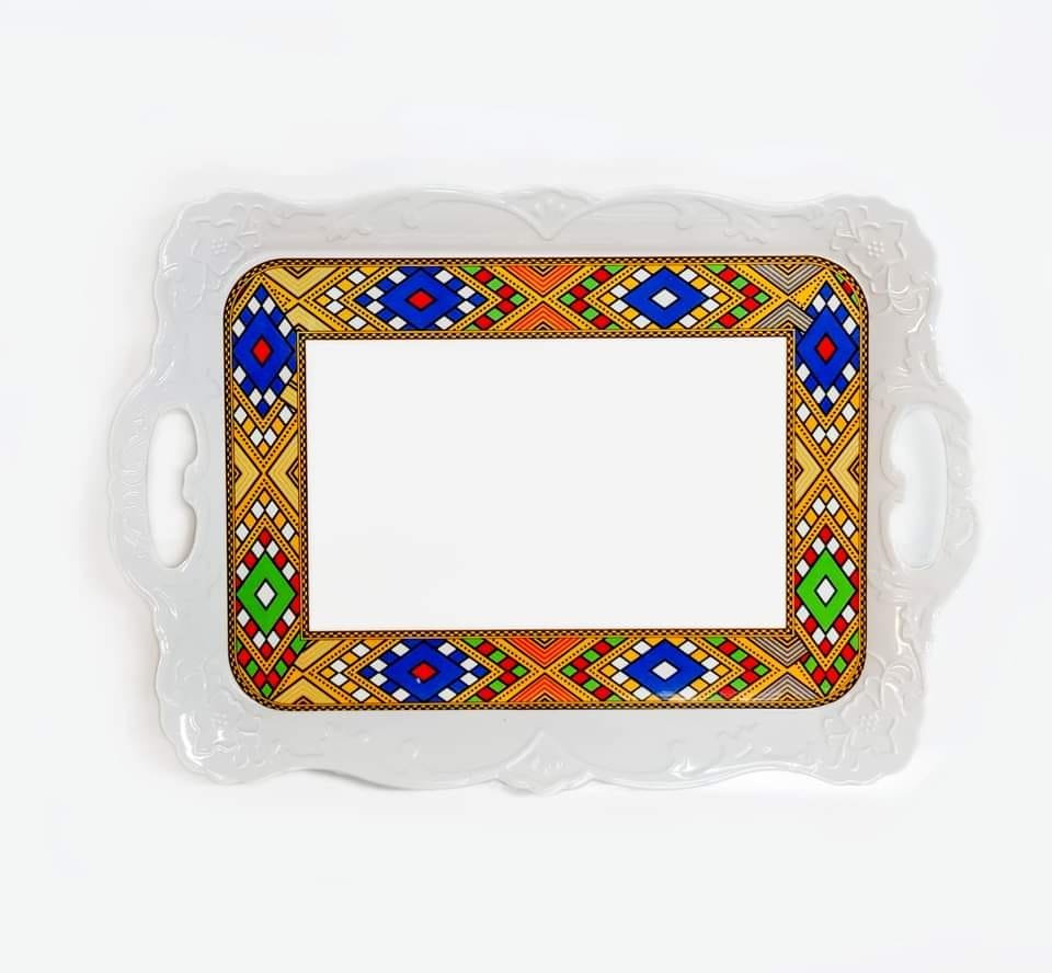 Tibeb Pattern Coffee Serving Tray – Azmarino Fashion Boutique