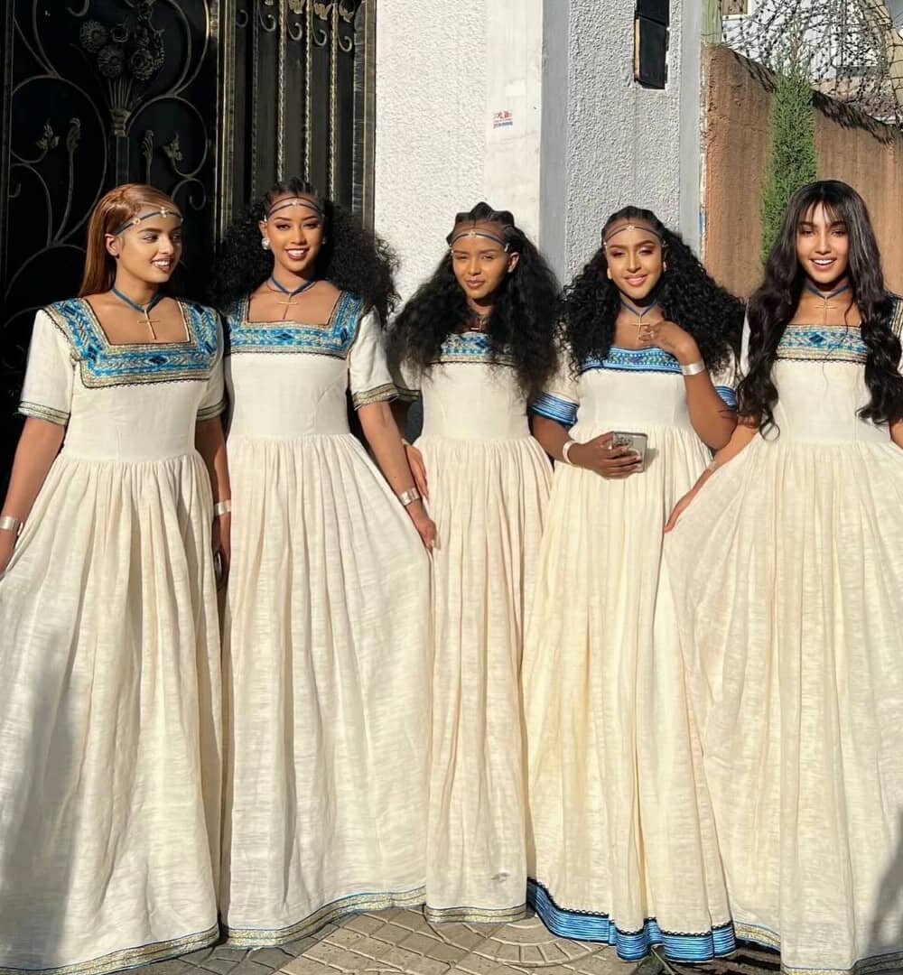 Zuria Habesha Kemis – Cream (Style 2) – Azmarino Fashion Boutique