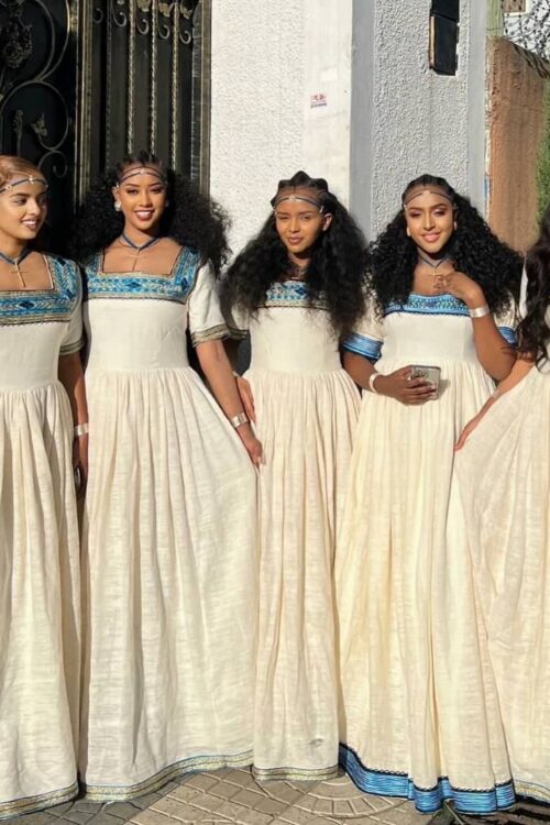 Zuria Habesha Kemis – Cream (Style 2) – Azmarino Fashion Boutique