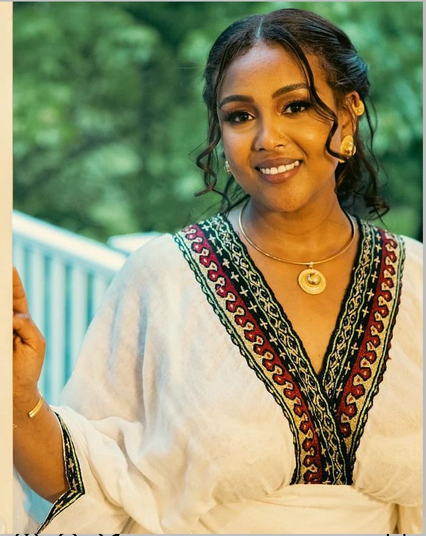 Zuria Habesha Kemis – Cream with Black Tibeb – Azmarino Fashion Boutique – view 2