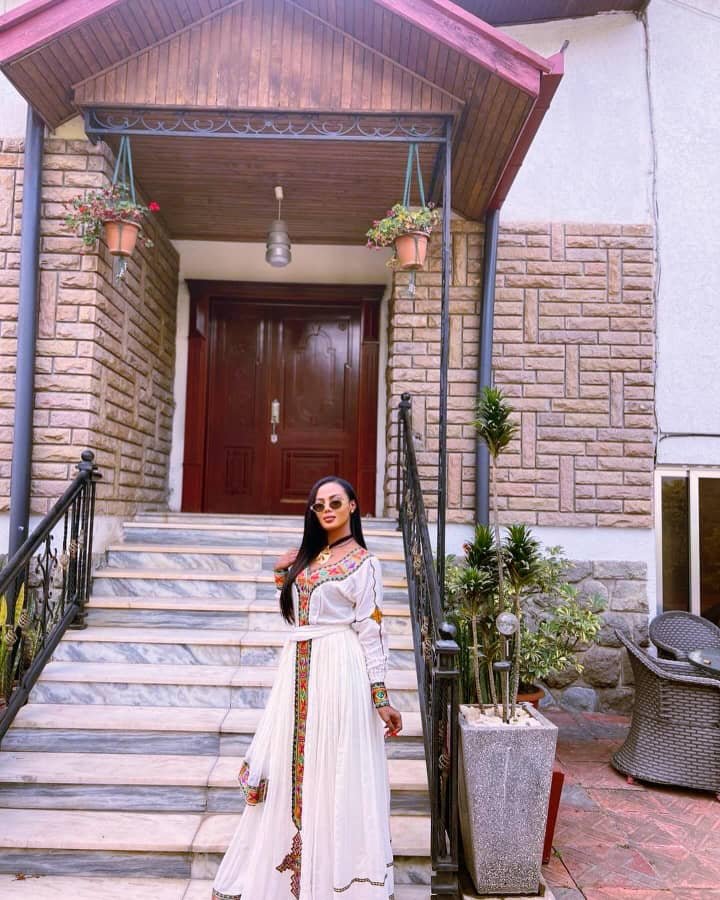 Zuria Habesha Kemis – White (Style 2) – Azmarino Fashion Boutique