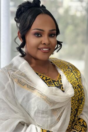 Zuria Habesha Kemis – White with Gold Tibeb (Style 26) – Azmarino Fashion Boutique – view 2
